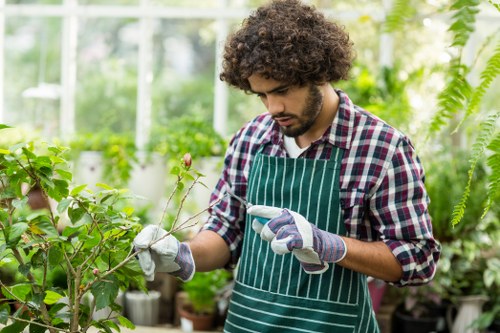 Waste bags and green waste prepared for lawful disposal